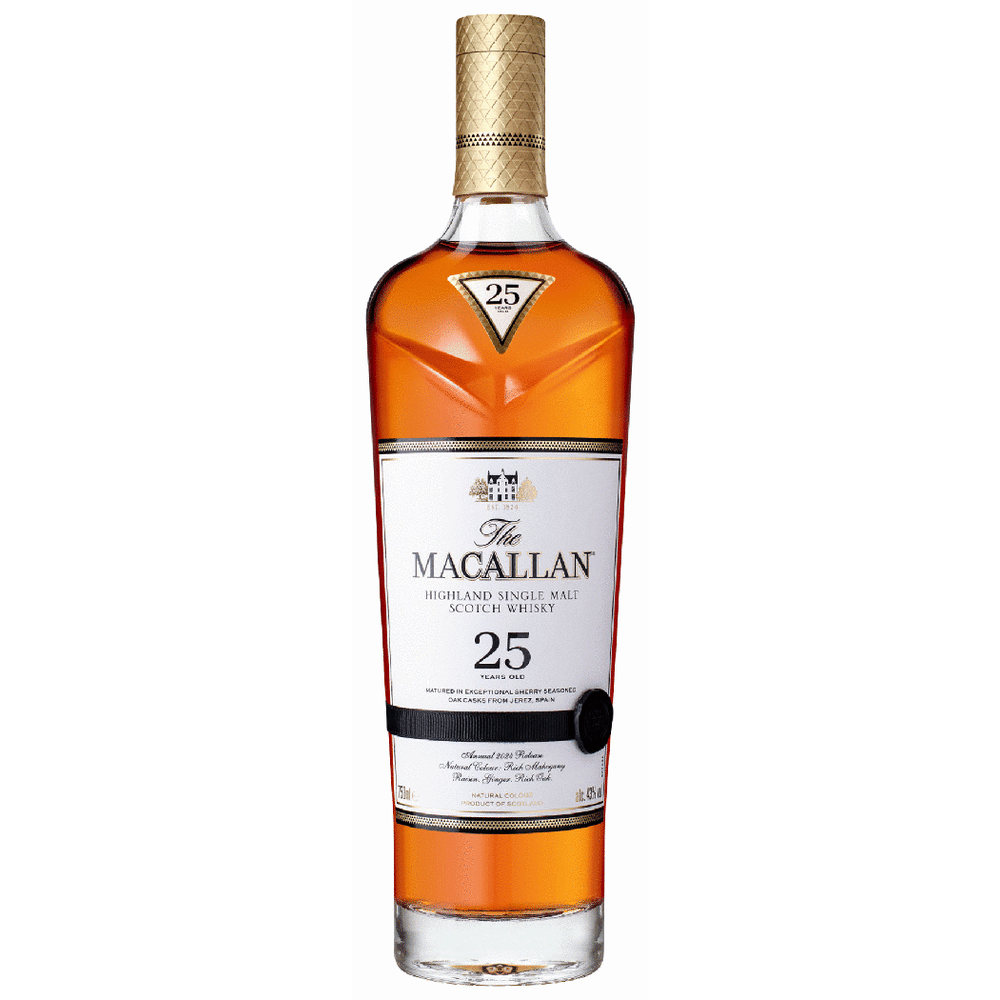 The Macallan 25 Years ザ・マッカラン25年　2018 Macallan 25 Year Sherry Oak Single Malt Scotch | Total Wine