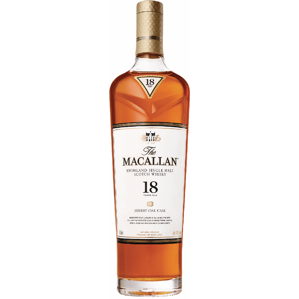 Macallan 18 Year Sherry Oak Single Malt Scotch | Total Wine
