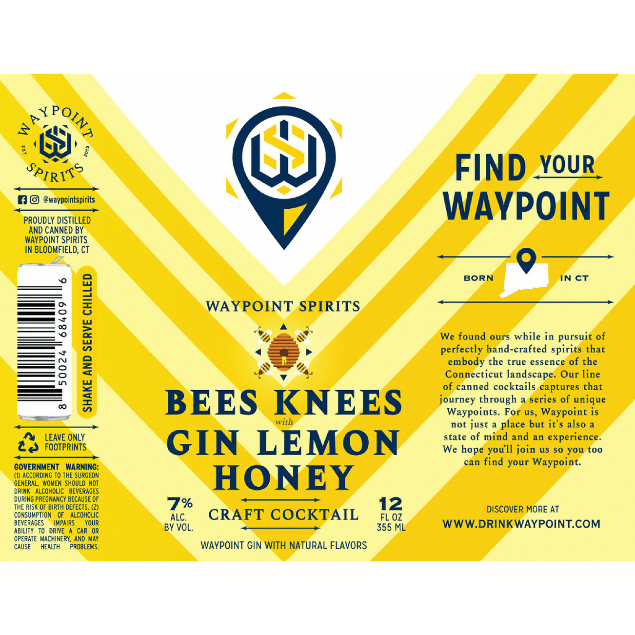 Waypoint Bees Knees with Gin Lemon Honey