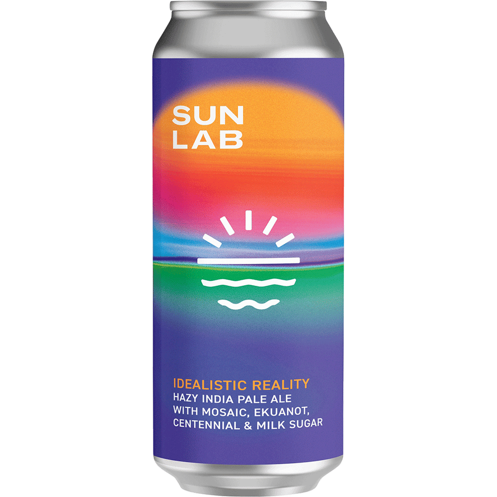 Sun Lab Idealistic Reality Hazy IPA with Mosaic Ekuanot & Centennial