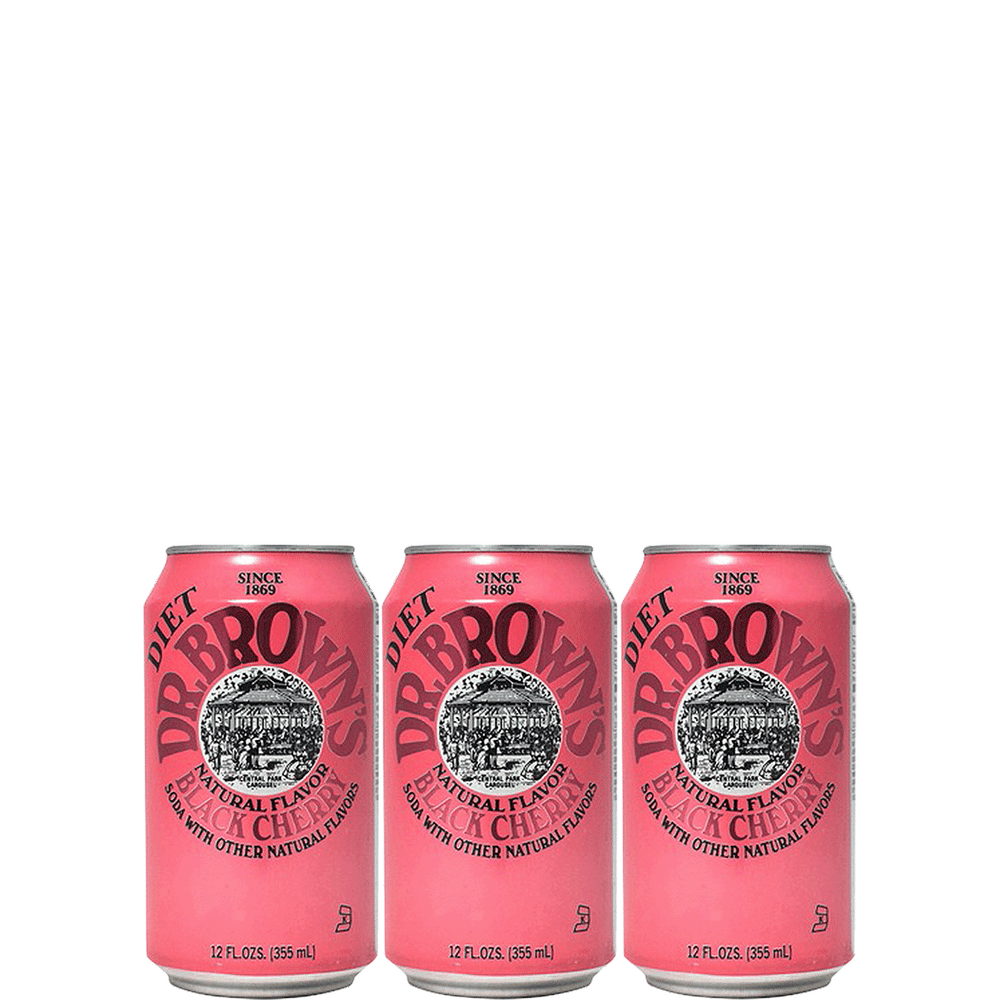 Dr Brown Diet Black Cherry Soda
