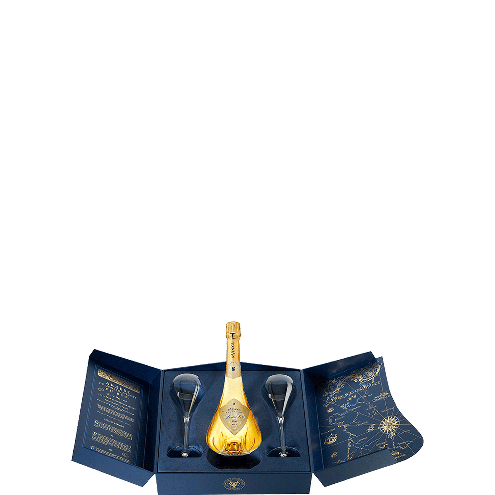 De Venoge Louis XV Champagne Gift w 2 Glass, 1996 750ml