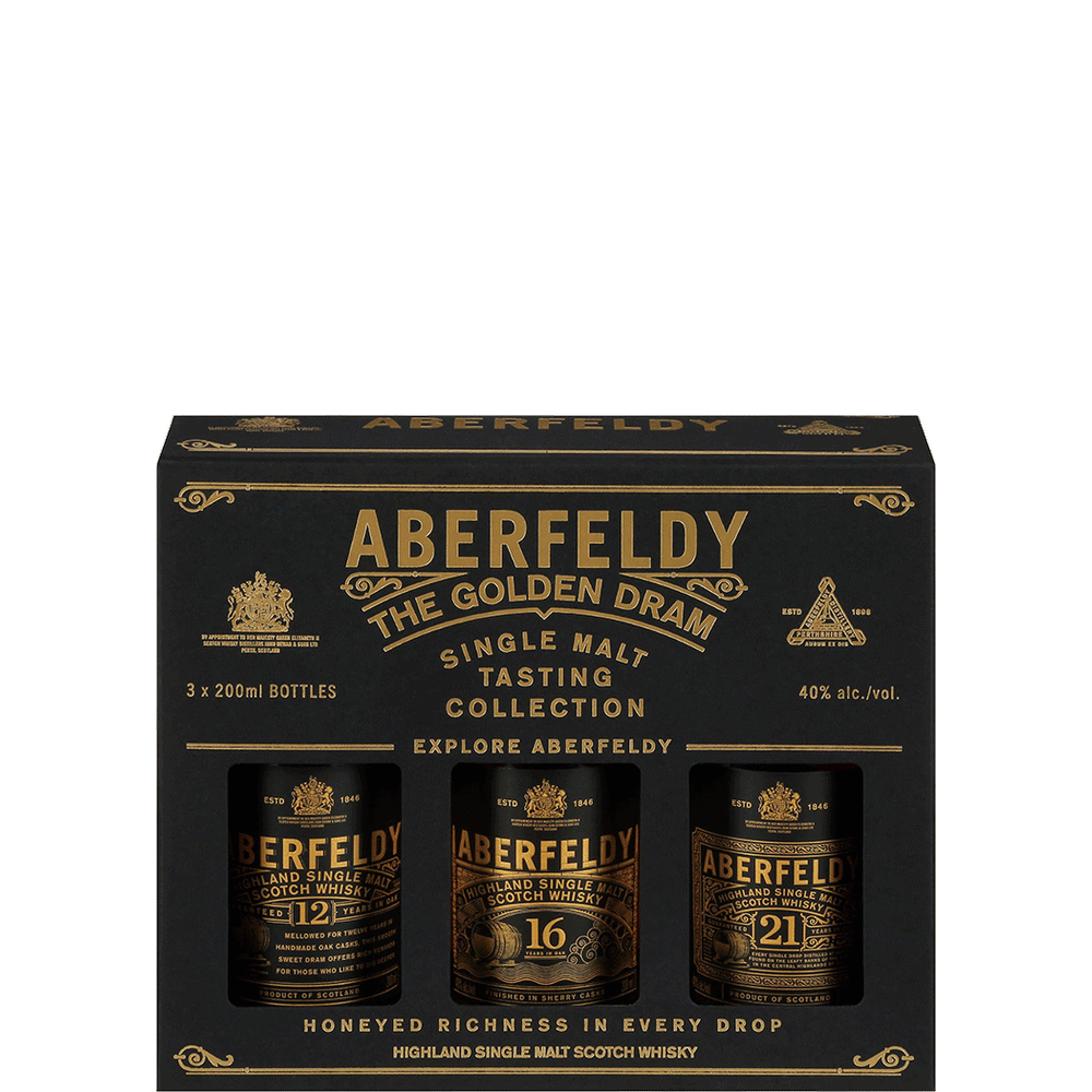 Aberfeldy Trial Pack12Yr 16Yr 21Yr Single Malt Scotch