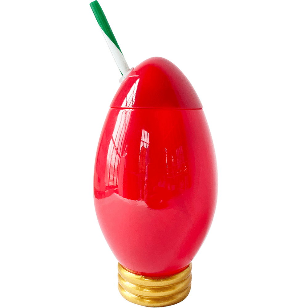 Packed Party Vintage Light Bulb Novelty Sipper Cup - Red