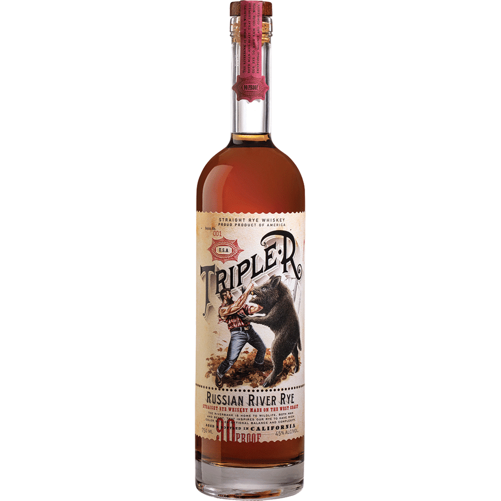 Triple R Russian River Rye Whiskey 750ml