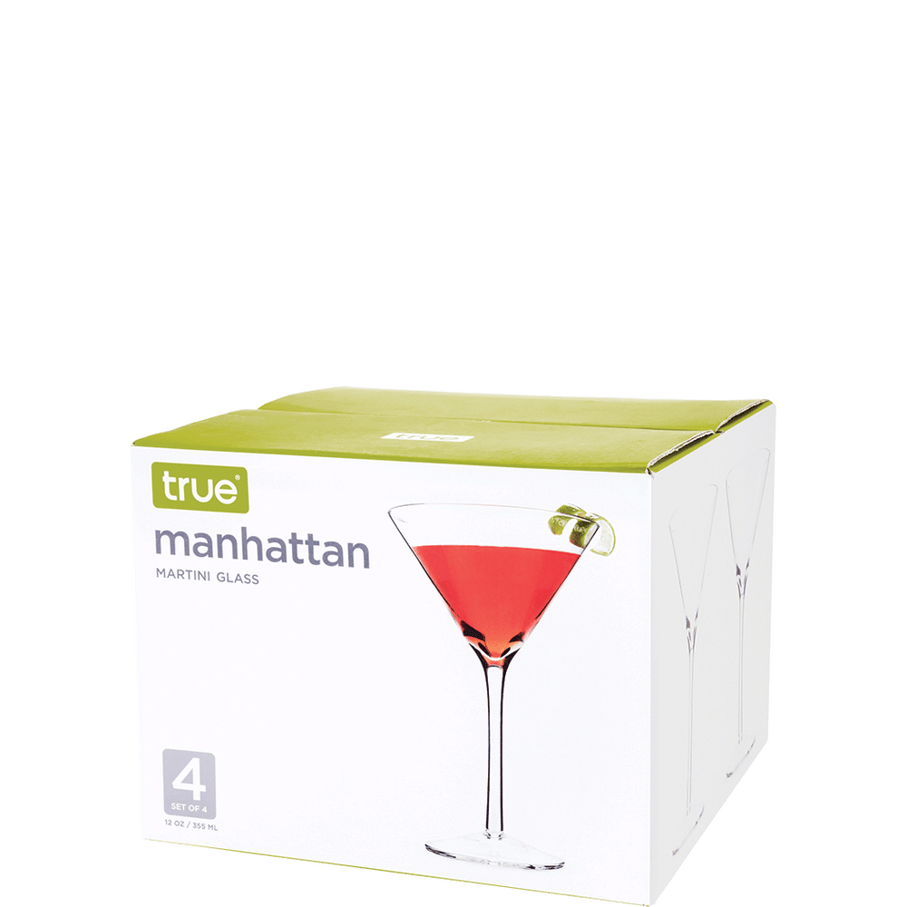 Manhattan Set of 6 Martini Glasses