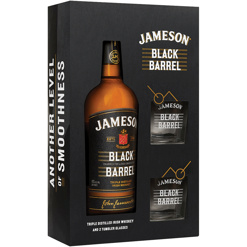 Jameson Black Barrel with Glasses Gift Total Wine & More