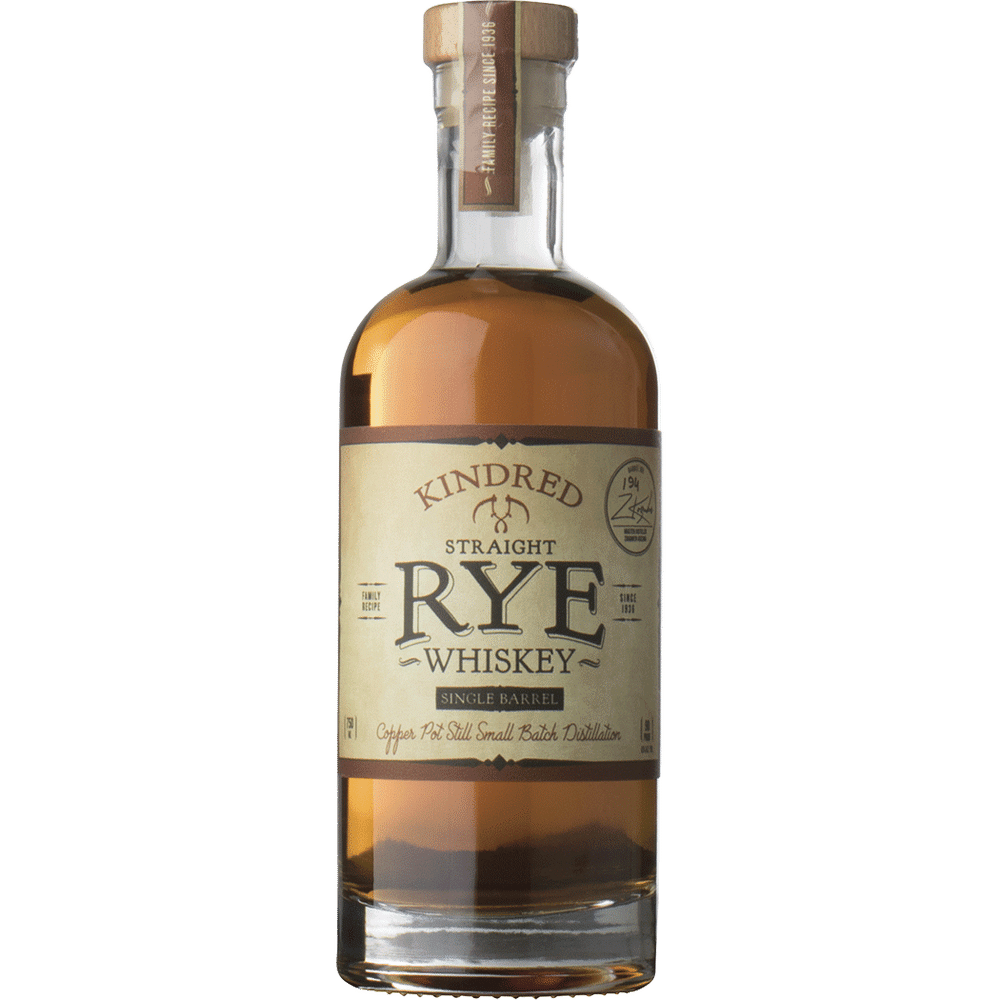 Kindred Single Barrel Rye Whiskey 750ml