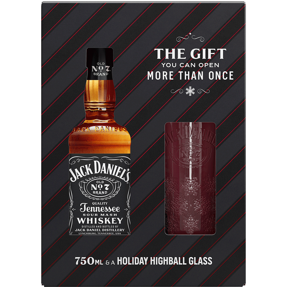 Jack Daniels Black with Highball Glass Gift | Total Wine