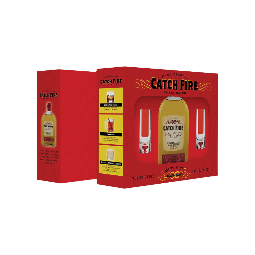Catch Fire Cinnamon w/Glasses Total Wine & More