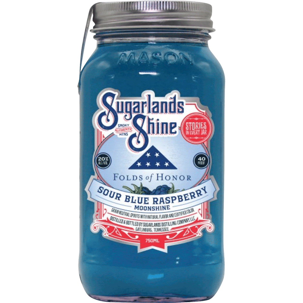 Sugarlands Folds of Honor Sour Blue Raspberry Moonshine Total Wine & More