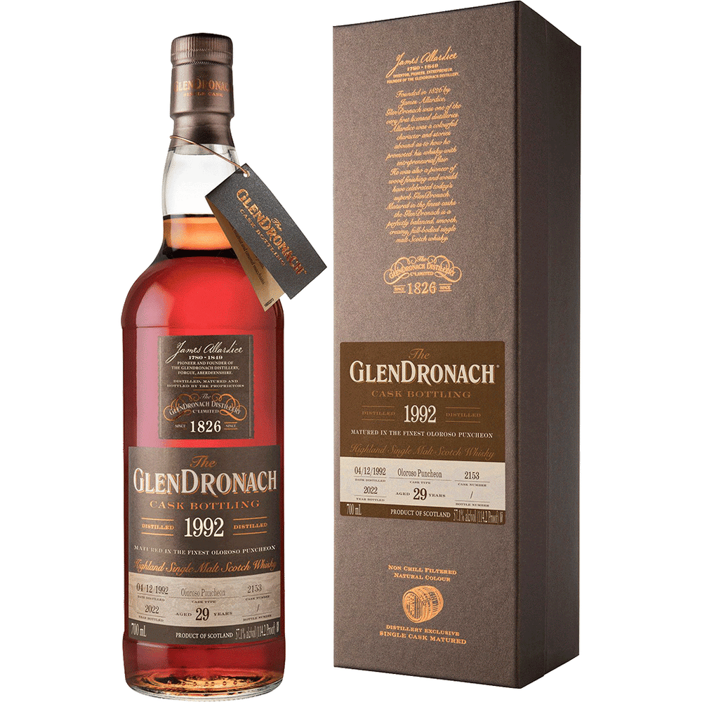 GlenDronach 29 Year Old 1992 Cask 2153 single Malt Scotch GlenDronach 29 Year Old 1992 Cask 2153 single Malt Scotch