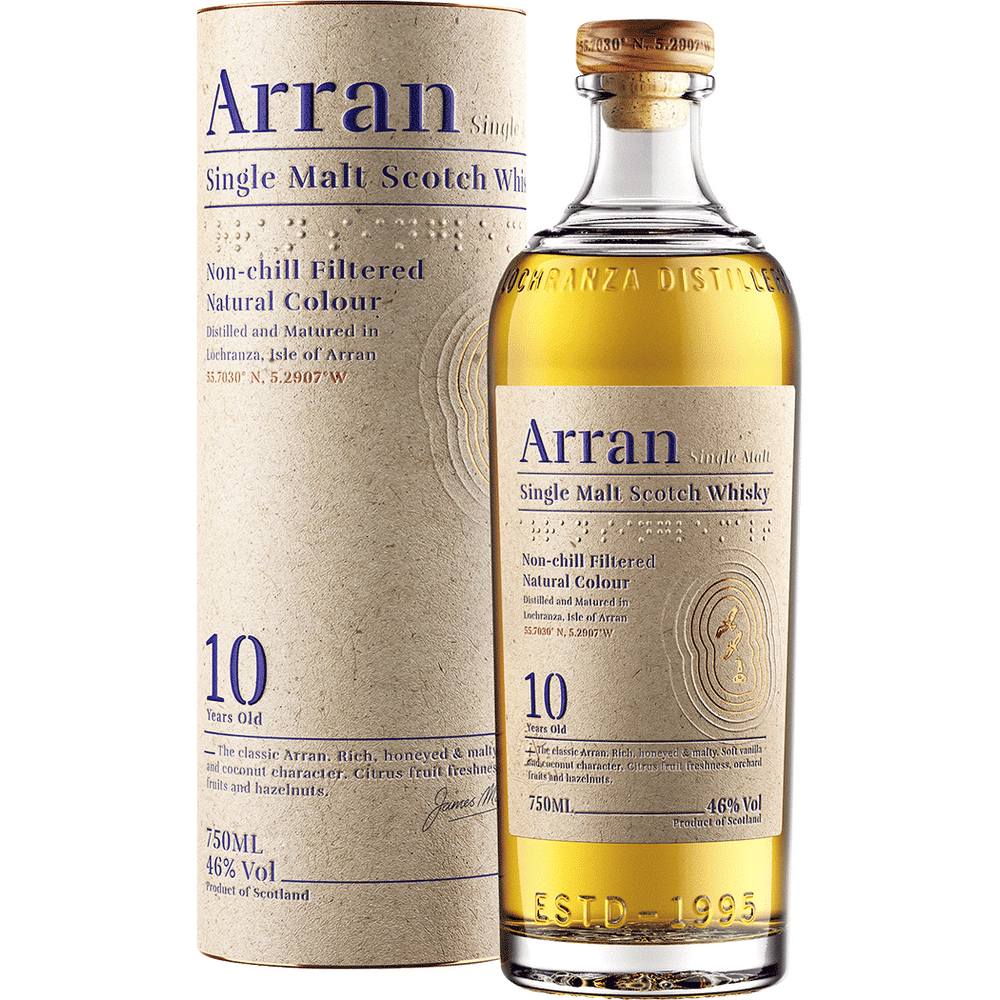 Arran 10 Year Single Malt Scotch Whisky 750ml