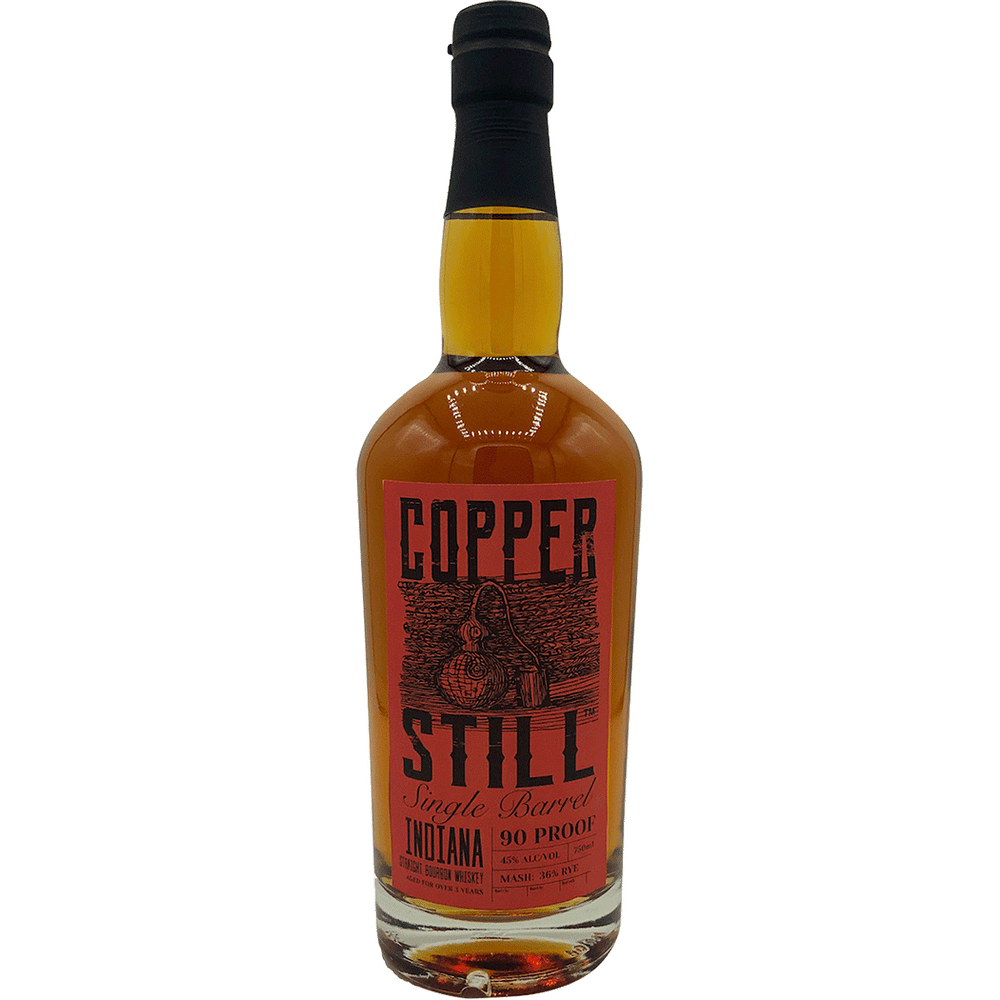 Copper Still Single Barrel Indiana Straight Bourbon Whiskey 36% Rye 750ml
