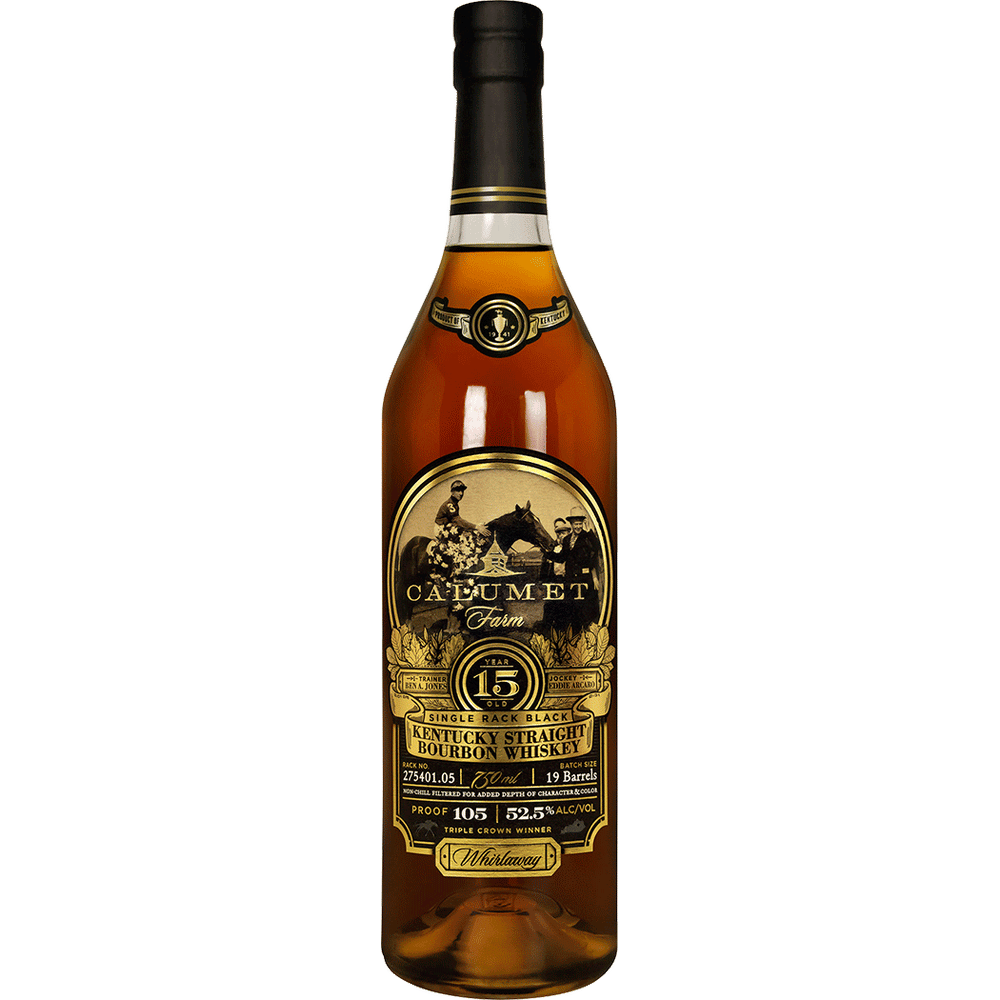 Calumet Farm Single Rack Black 15 Year Kentucky Straight Bourbon 750ml