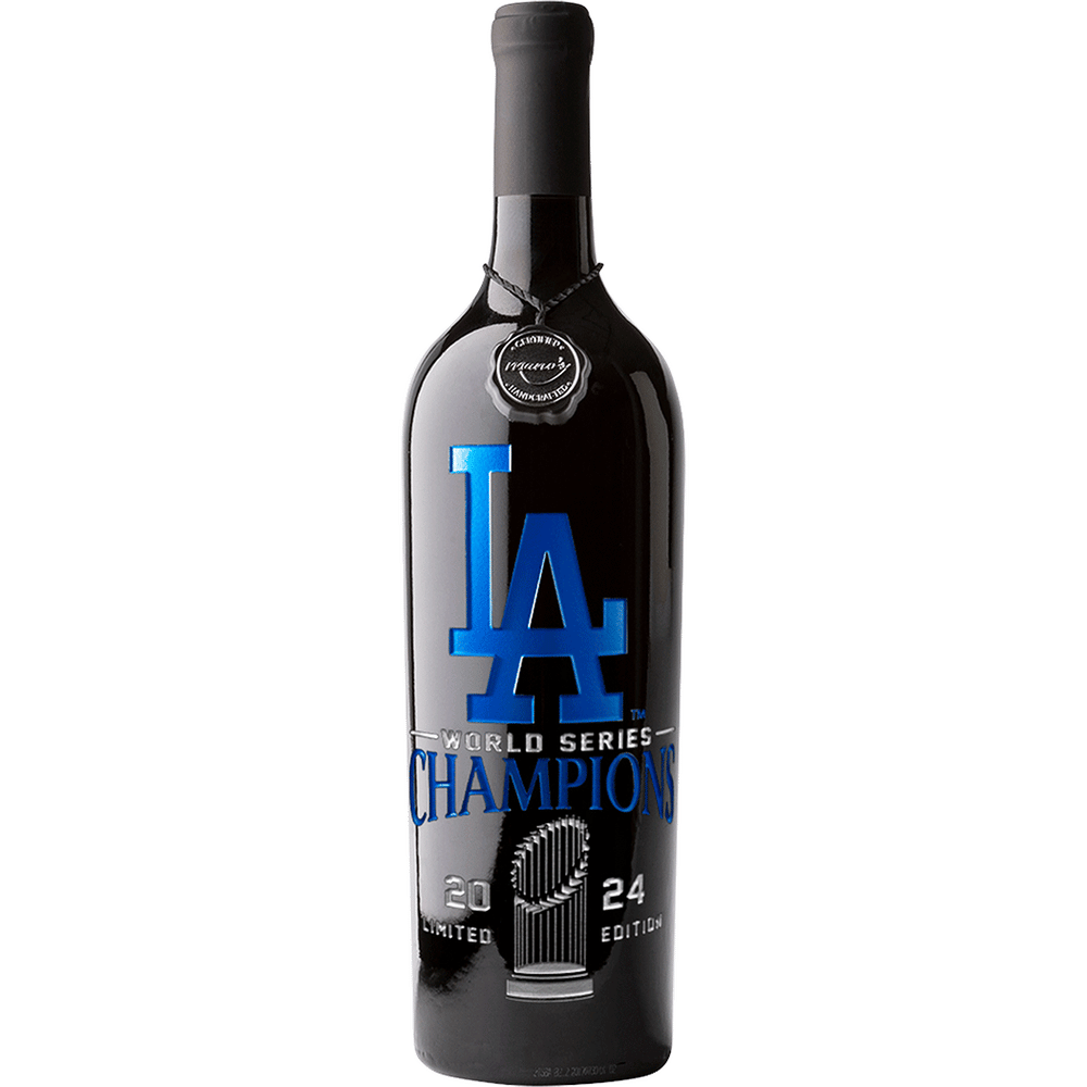 Los Angeles Dodgers 2024 World Series Champions Etched Wine
