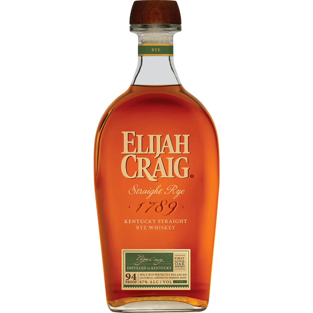 Elijah Craig Straight Rye  750ml