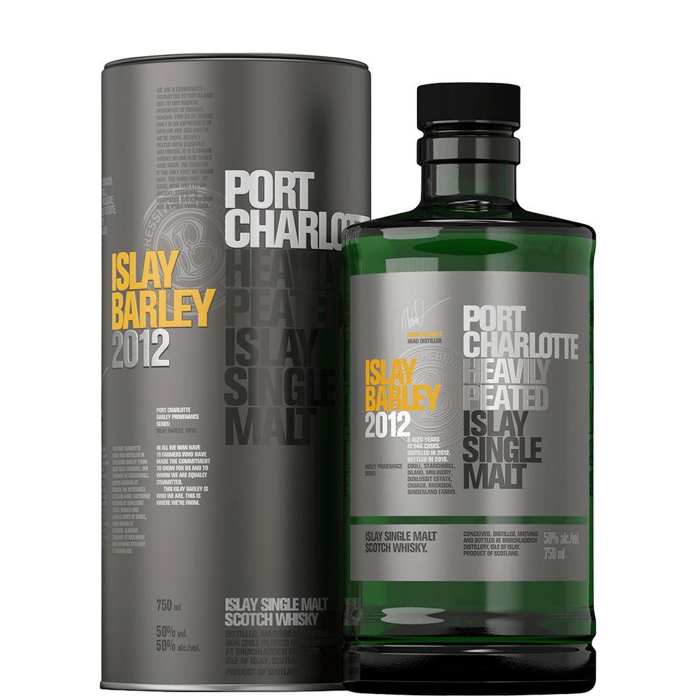 Bruichladdich Port Charlotte 10 Year Heavily Peated Single Malt Scotch  Whisky 750ml