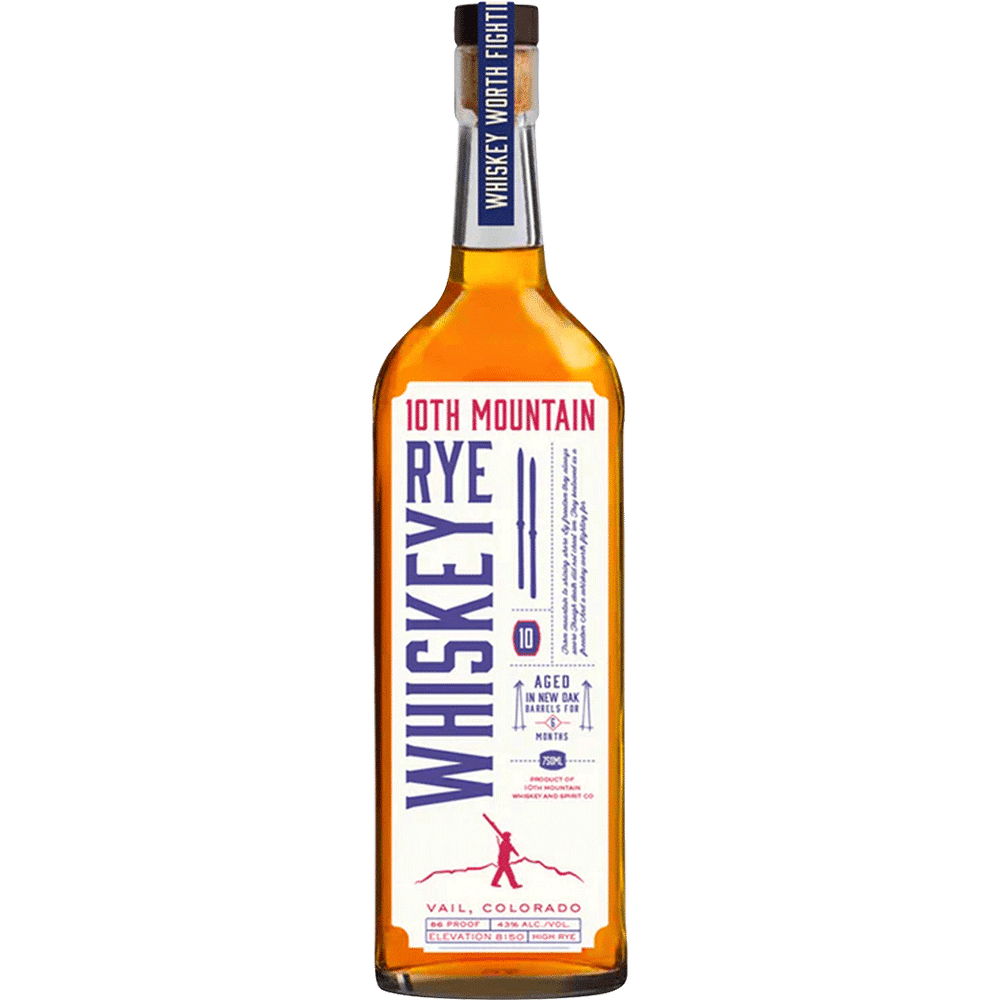10th Mountain Rye Whiskey 750ml