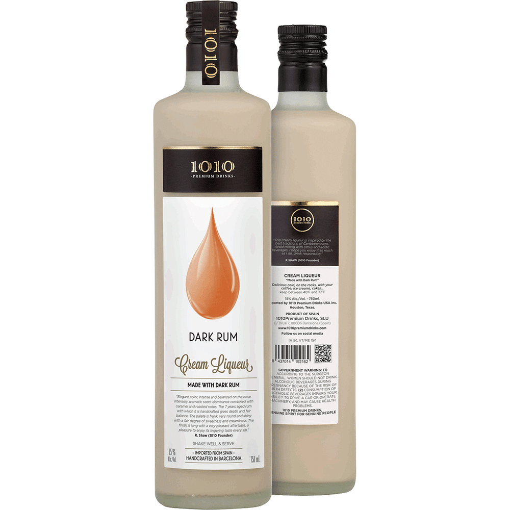 1010 Dark Rum Cream Liqueur Total Wine & More