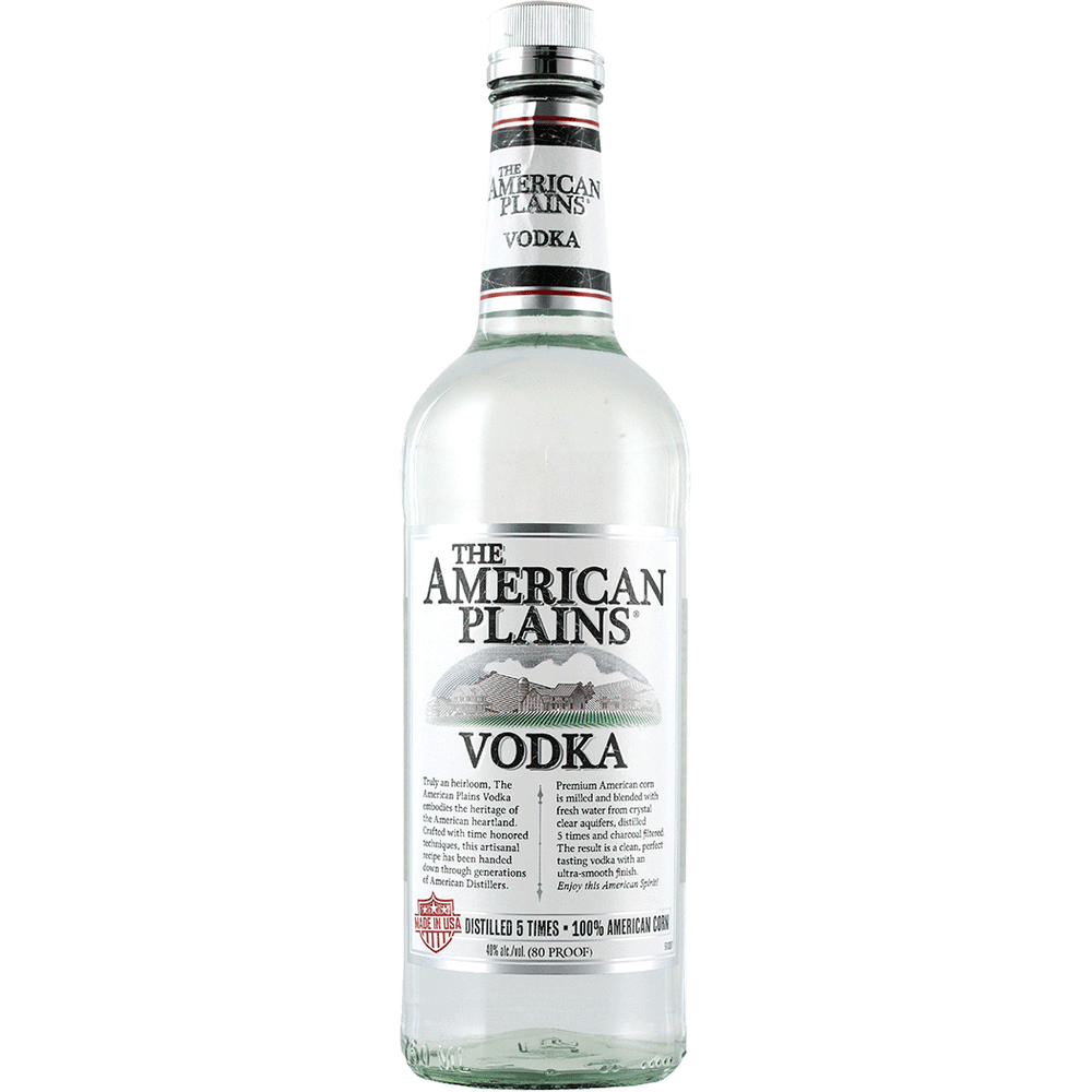 The American Plains Vodka 750ml