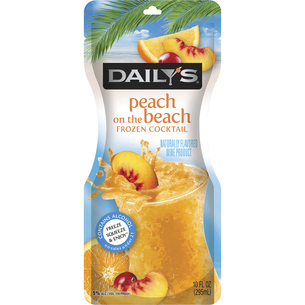 Dailys Pouches Peach on the Beach 10oz