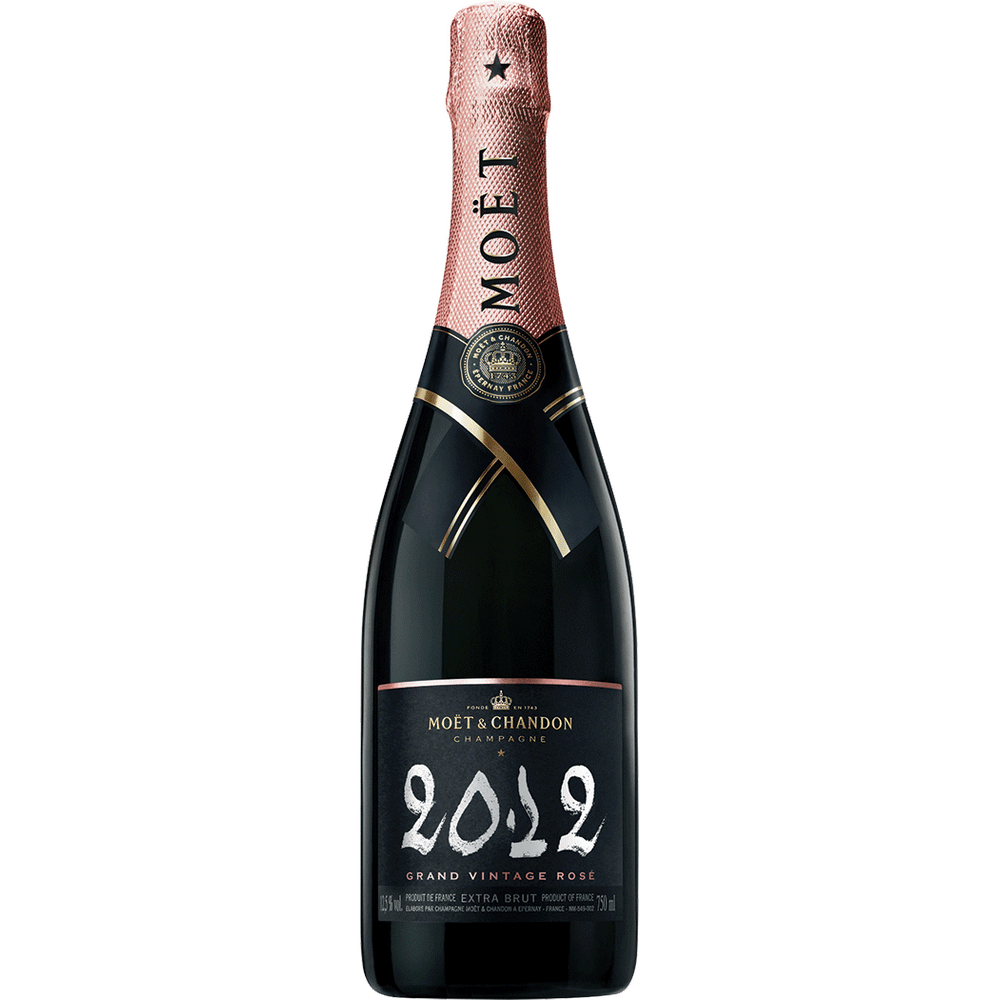 Moet & Chandon Grand Vintage Rose Chalk Label Champagne 750ml