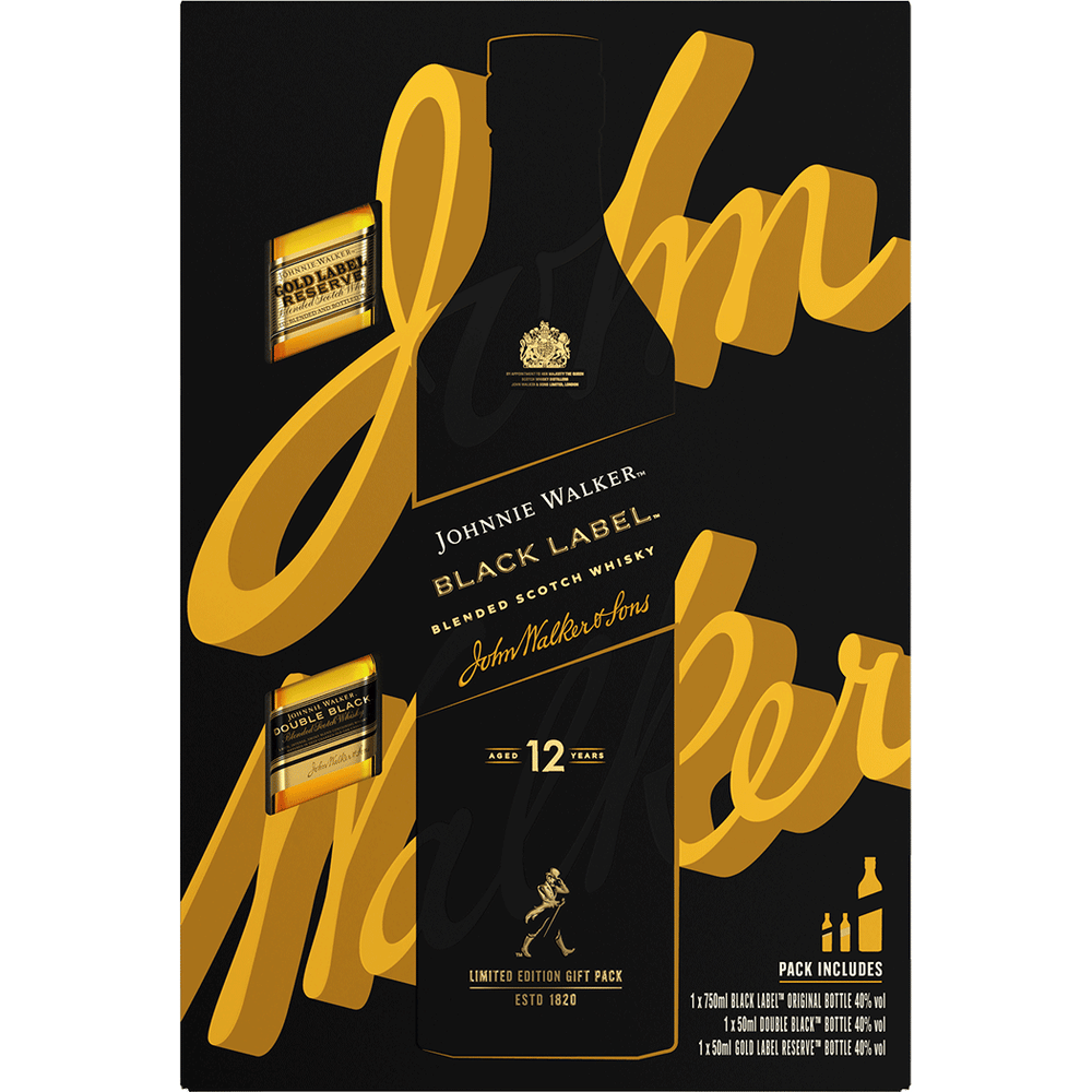 Johnnie Walker Black w 2 50mls Gift Total Wine & More