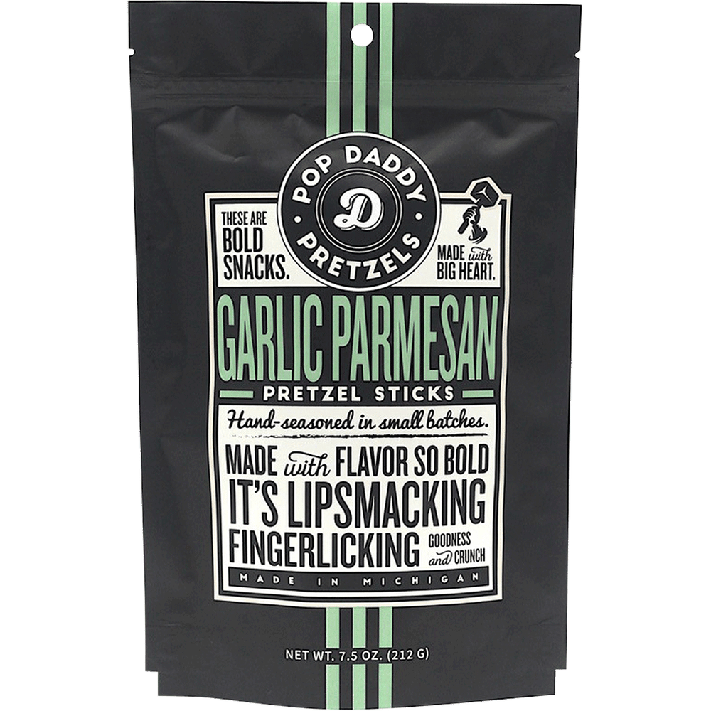 Pop Daddy Garlic Parmesan Pretzels 7.5oz