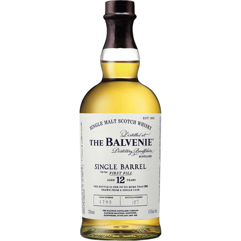The Balvenie Single Barrel 12 Year Old Single Malt Scotch Whisky 750ml