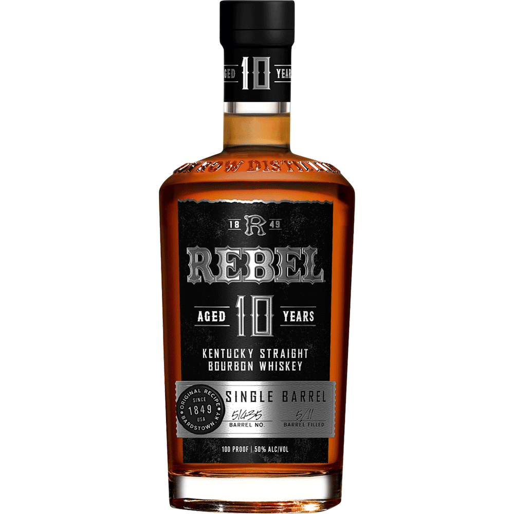 Rebel 10 Year Single Barrel Kentucky Straight Bourbon Whiskey 750ml