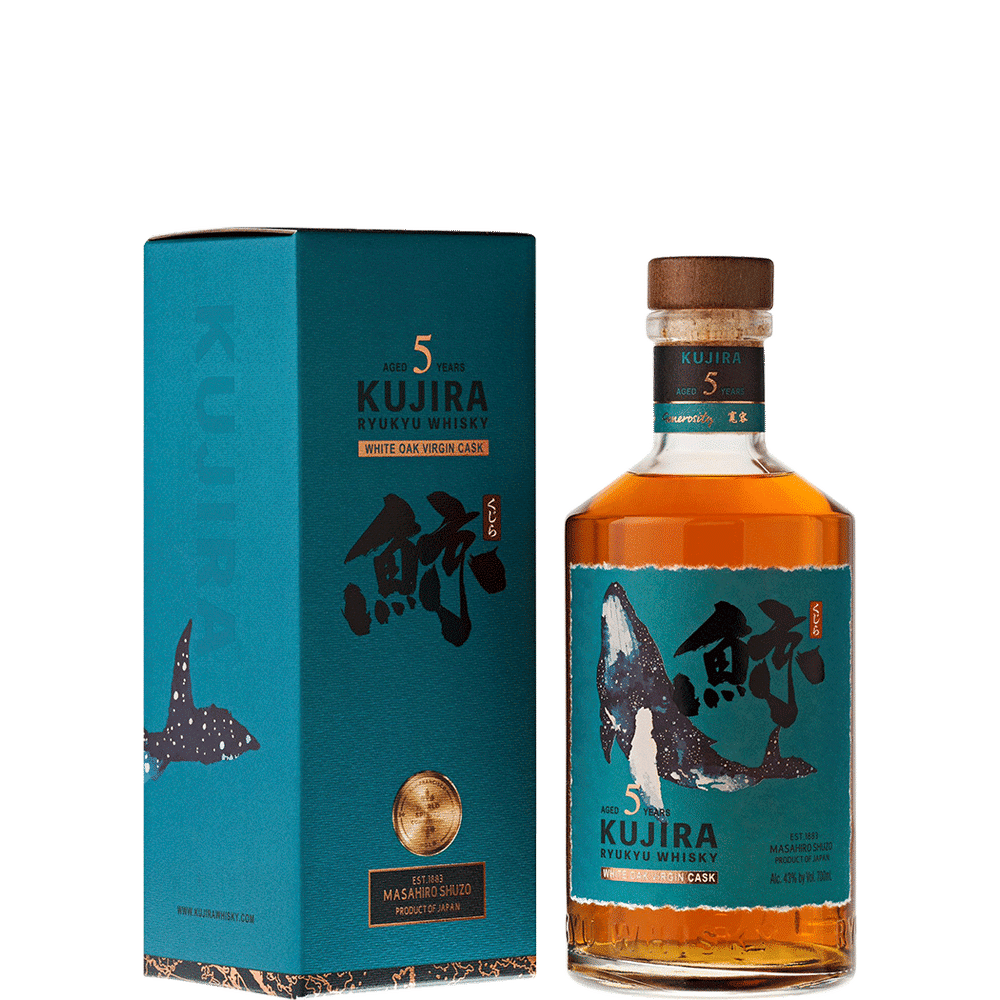 Kujira Ryukyu 5 Years Old Whisky White Oak Virgin Cask 43% Vol 0.7 l in Confezione Regalo