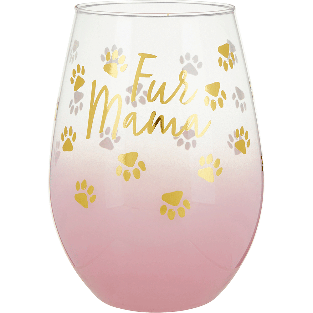 Stemless Wine - Fur Mama 