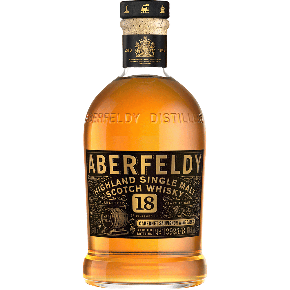 Aberfeldy 18 Year Single Malt Finished in Napa Valley Red Wine Casks 750ml