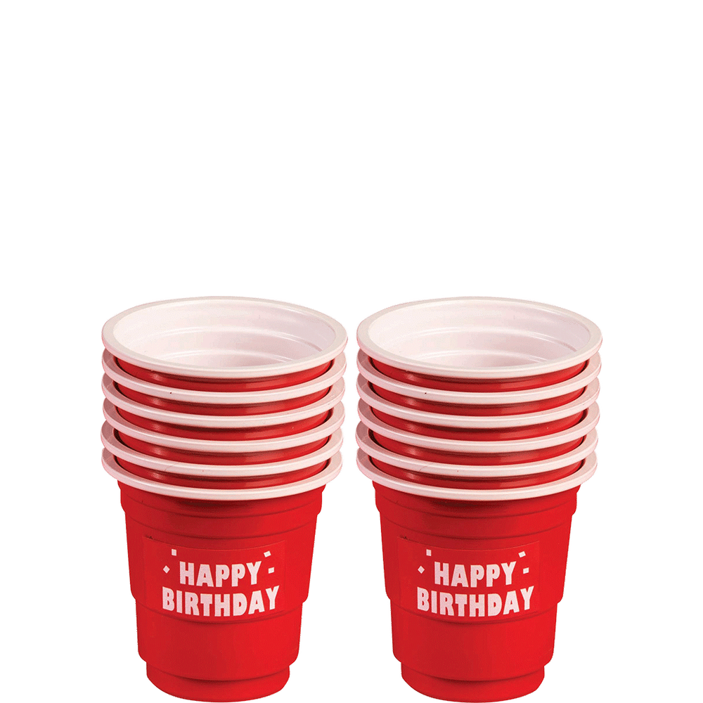 Birthday Mini Party Cups Red Total Wine & More