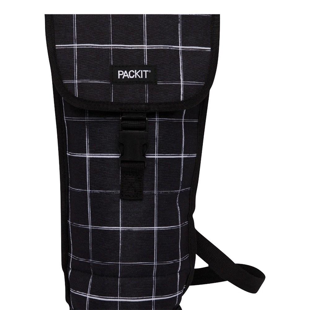 Freeable Wine Bag Black Grid 