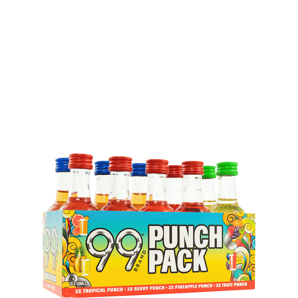 99 Brand Punch Pack Variety 10pk Liqueur 50ml Gift