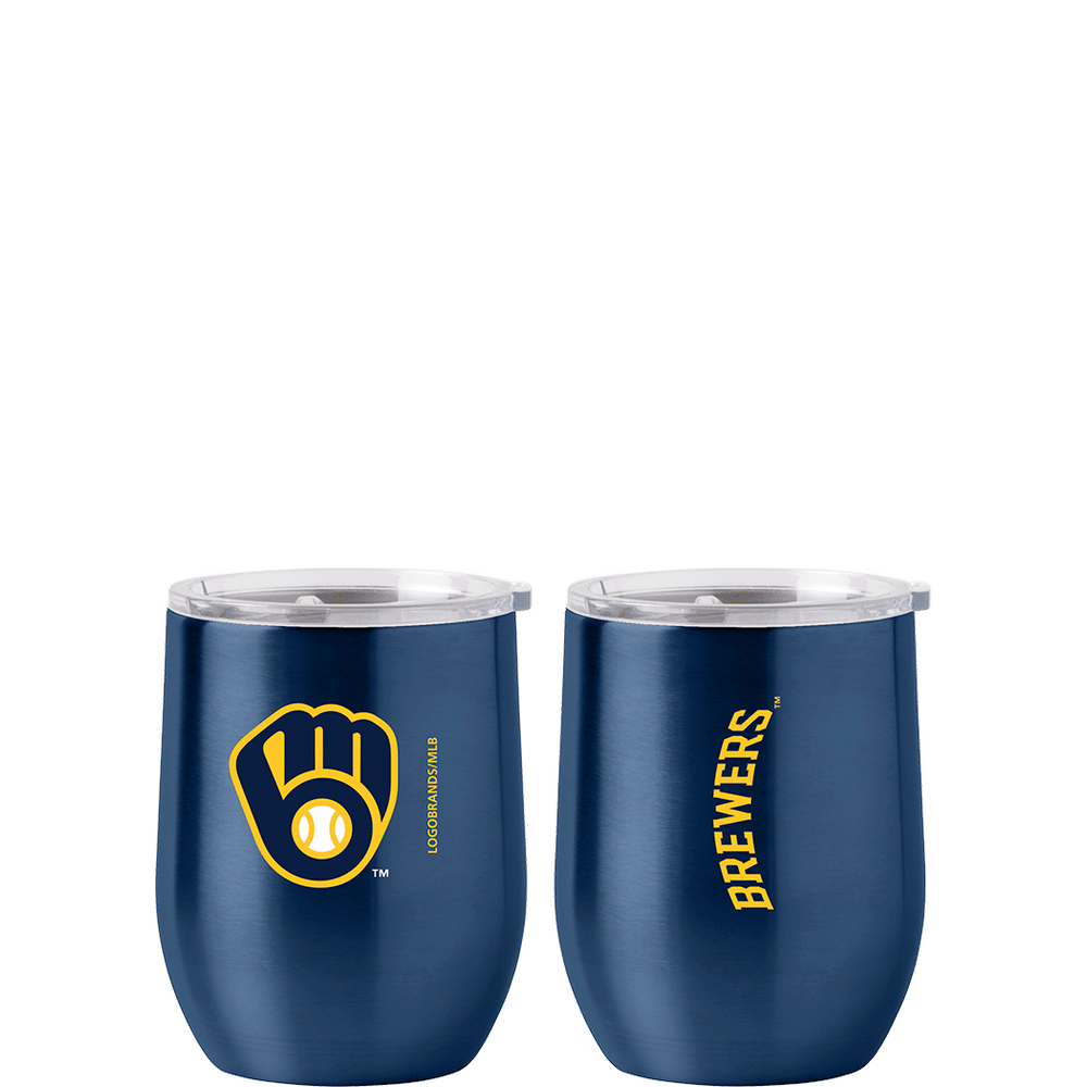 Milwaukee Brewers - 16oz Stainless Stmless Wine Glass