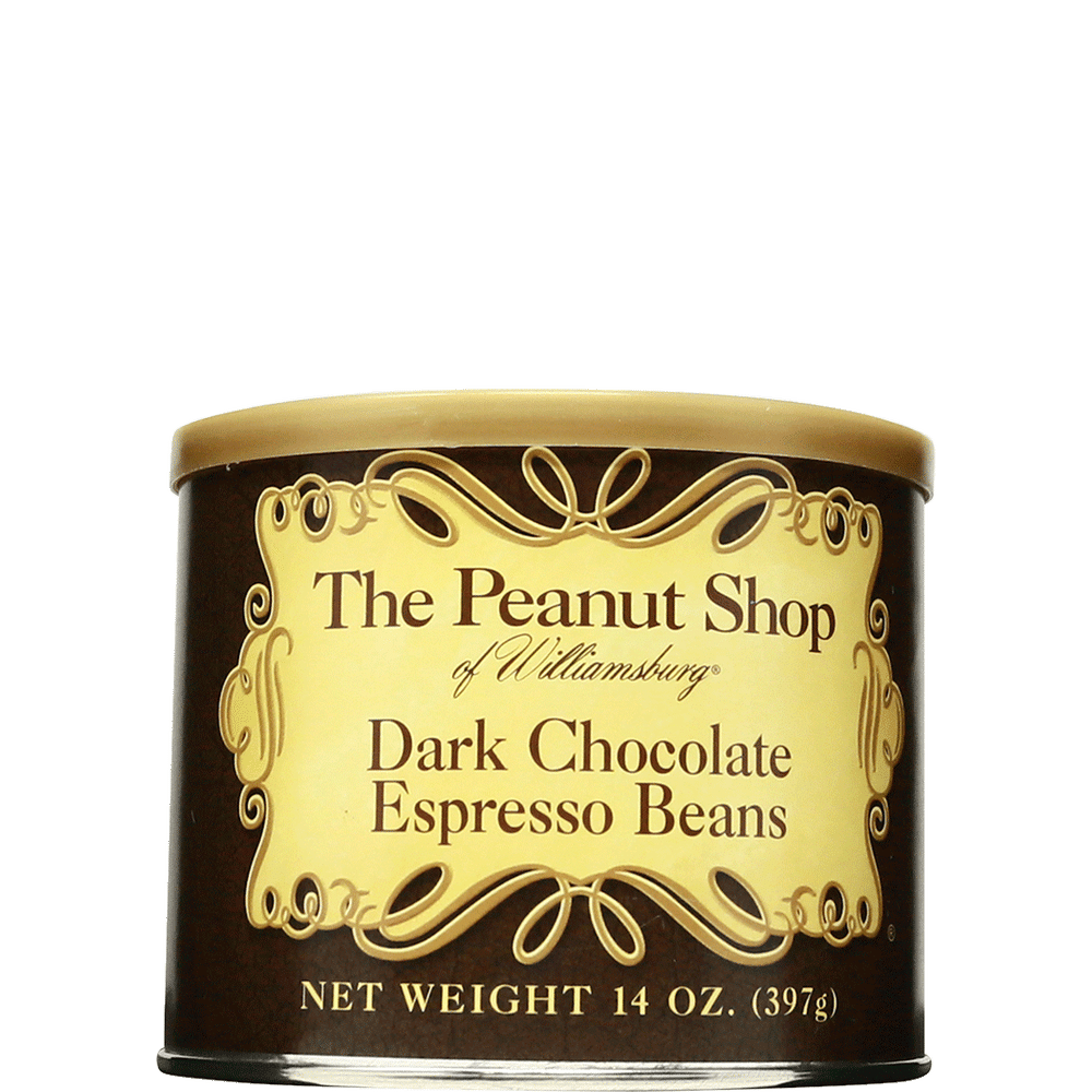 Peanut Shop Dark Chocolate Espresso Beans 14oz