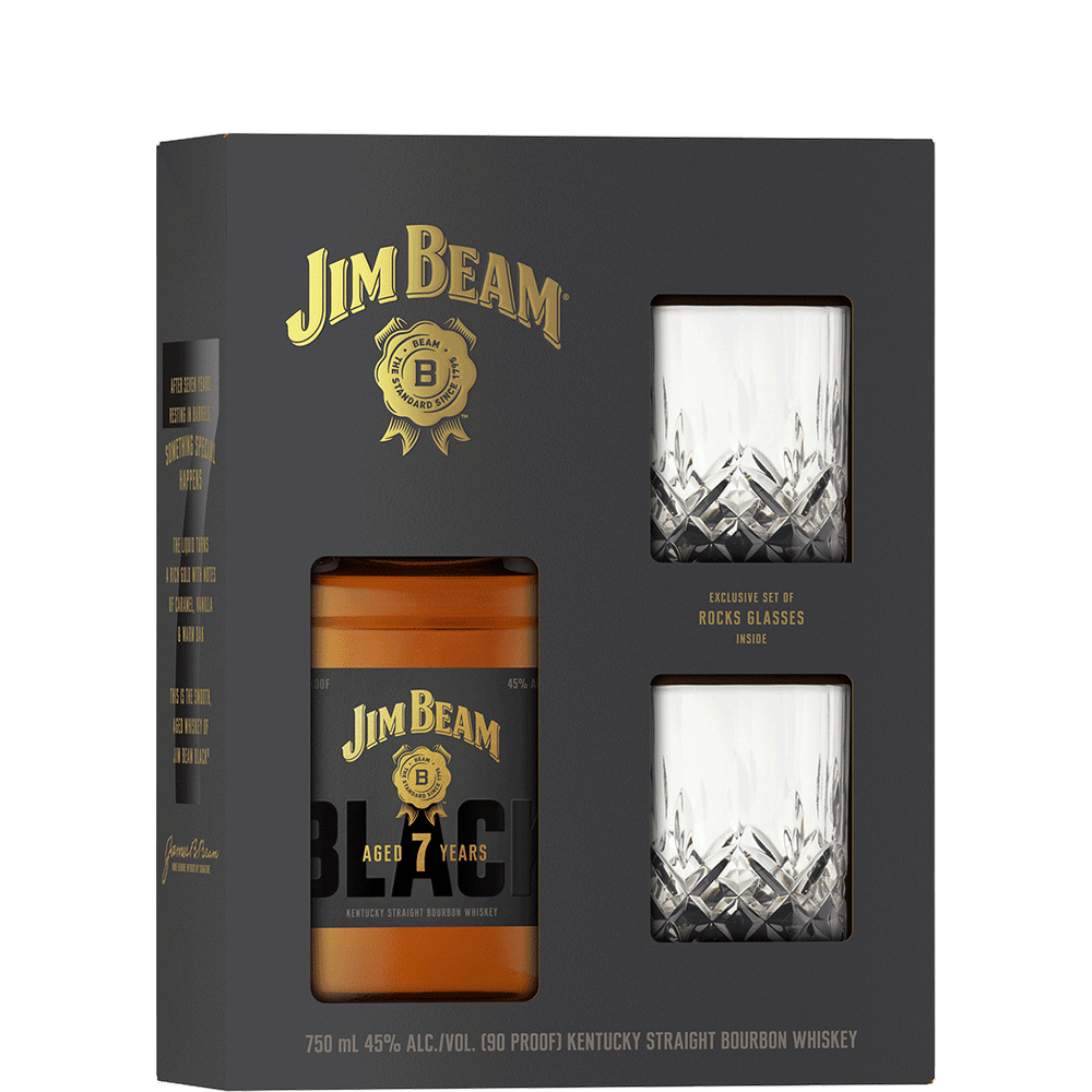 人気便利グッズ Jim Total | Set Gift Glasses Rock 2 with Bourbon Black Beam その他