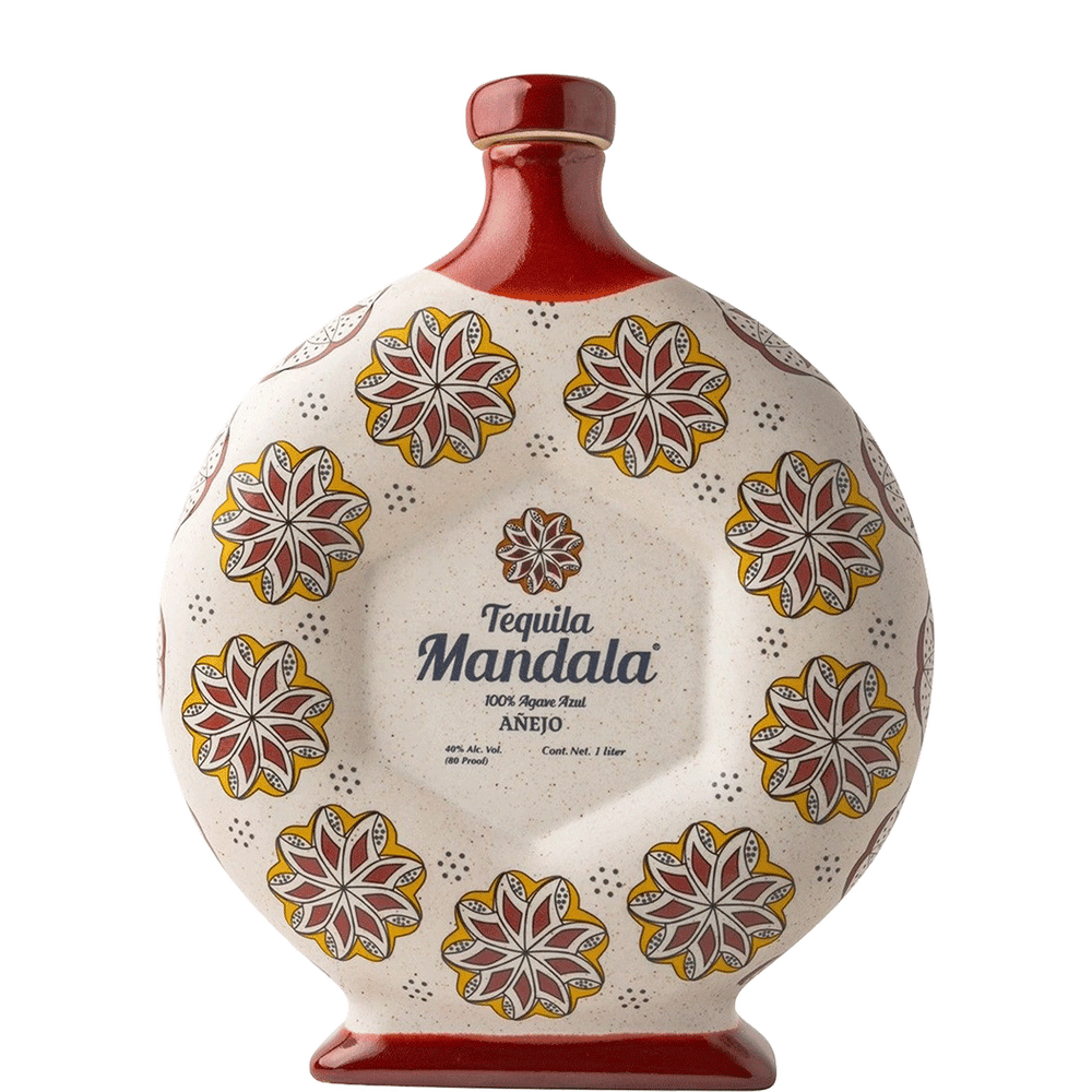Mandala Anejo Tequila Ceramic Bottle 1L