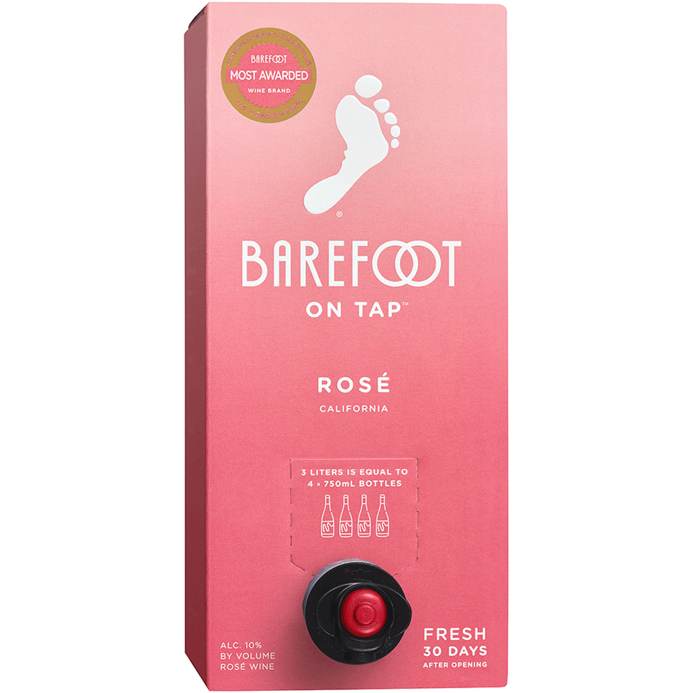 Barefoot On Tap Rose 3L Box