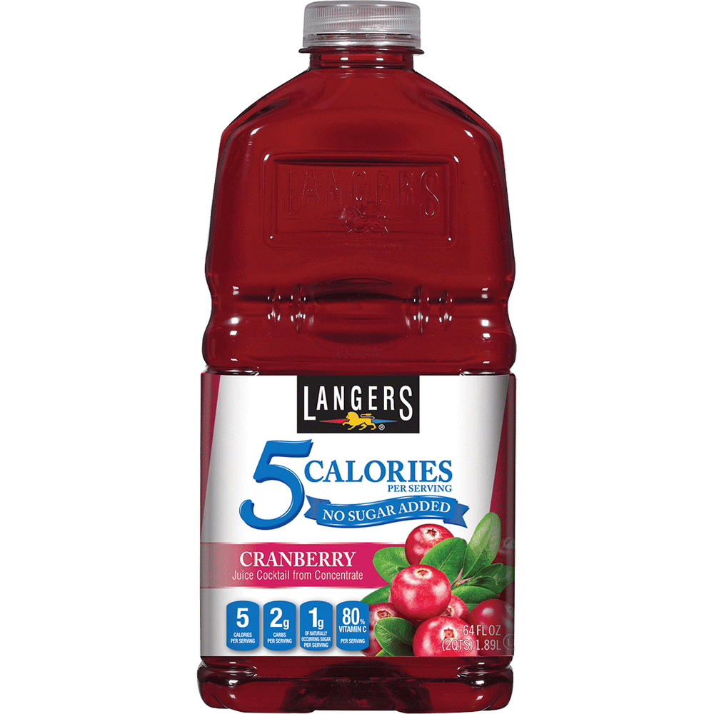 Langer's 5 Calorie Cranberry Juice 64oz Btl