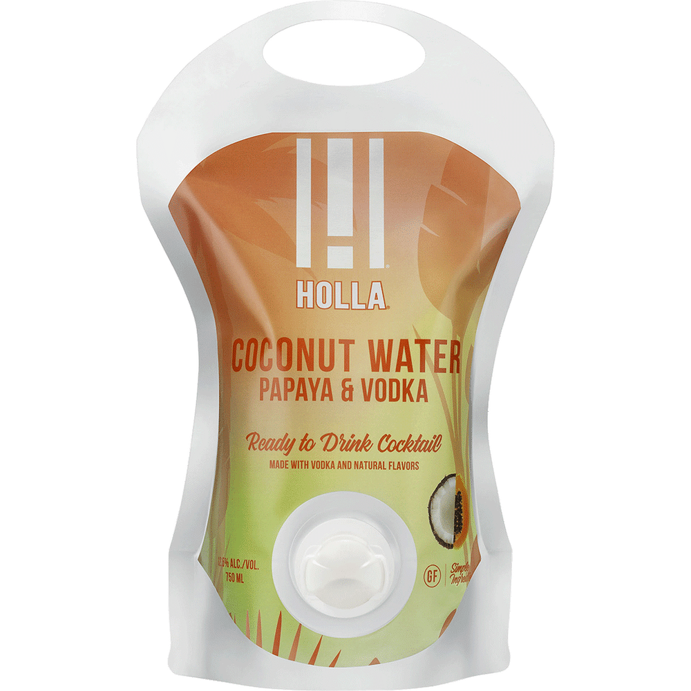 Holla Coconut Water Papaya Vodka Cocktail Total Wine & More