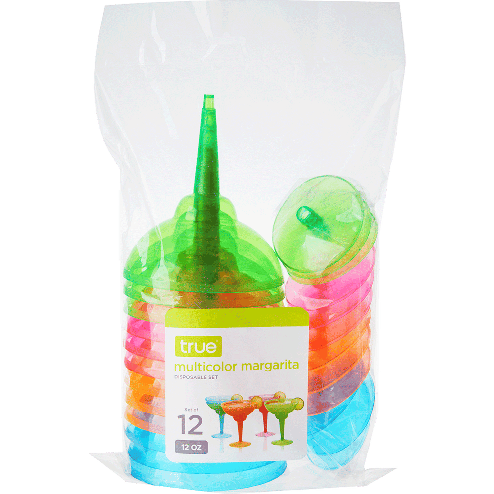 Multicolor Disposable Margarita Set by True