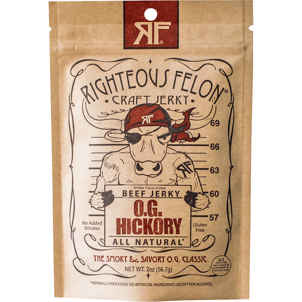 Righteous Felon Hickory Beef Jerky Total Wine & More