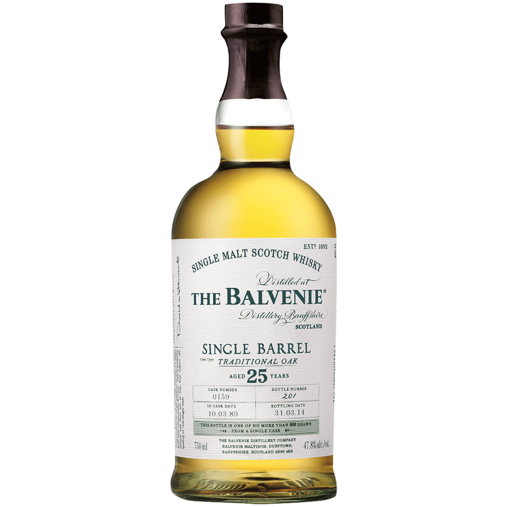 The Balvenie Single Barrel 25 Year Old Single Malt Scotch Whisky 750ml