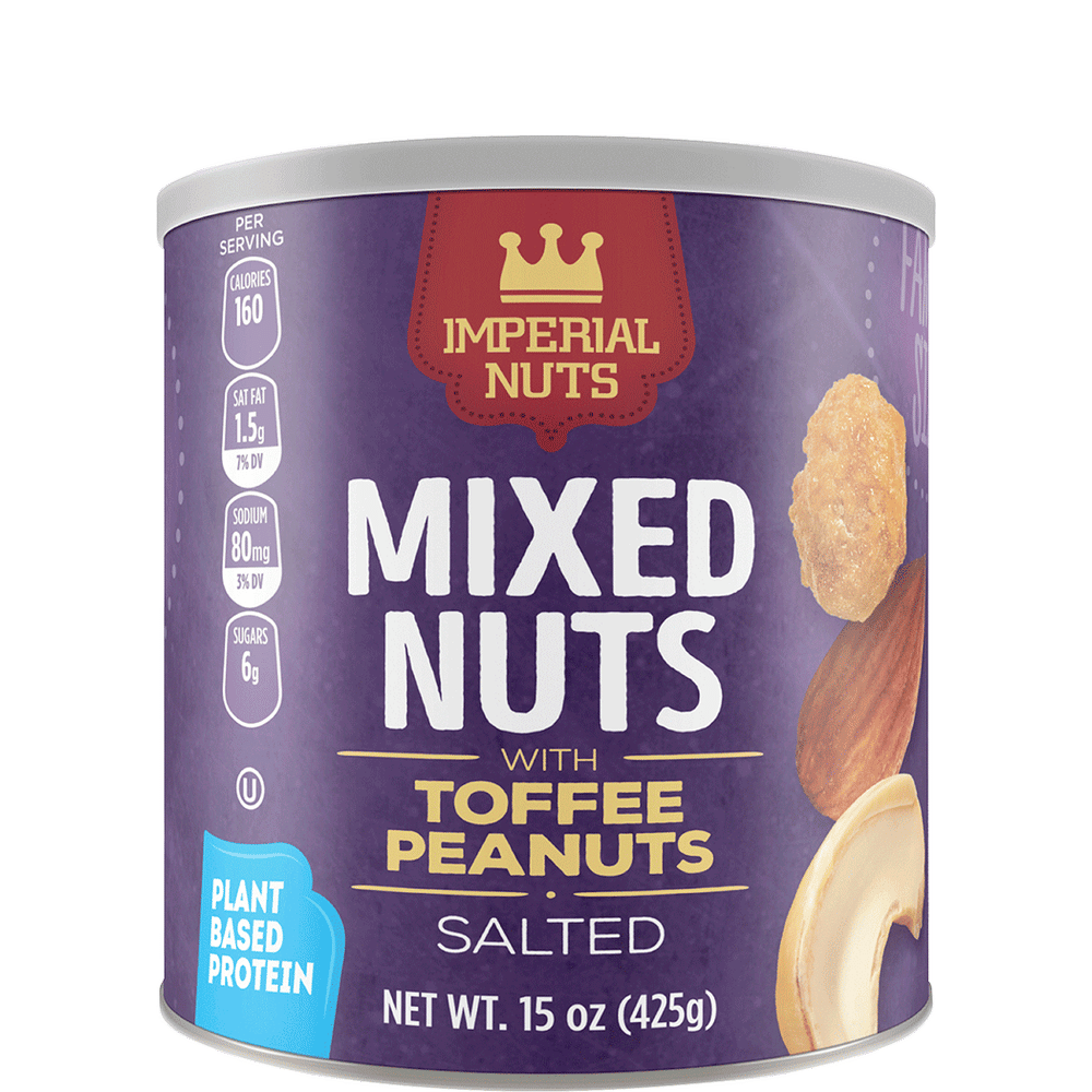 Imperial Nuts Mixed Nuts with Toffee Peanuts 15oz