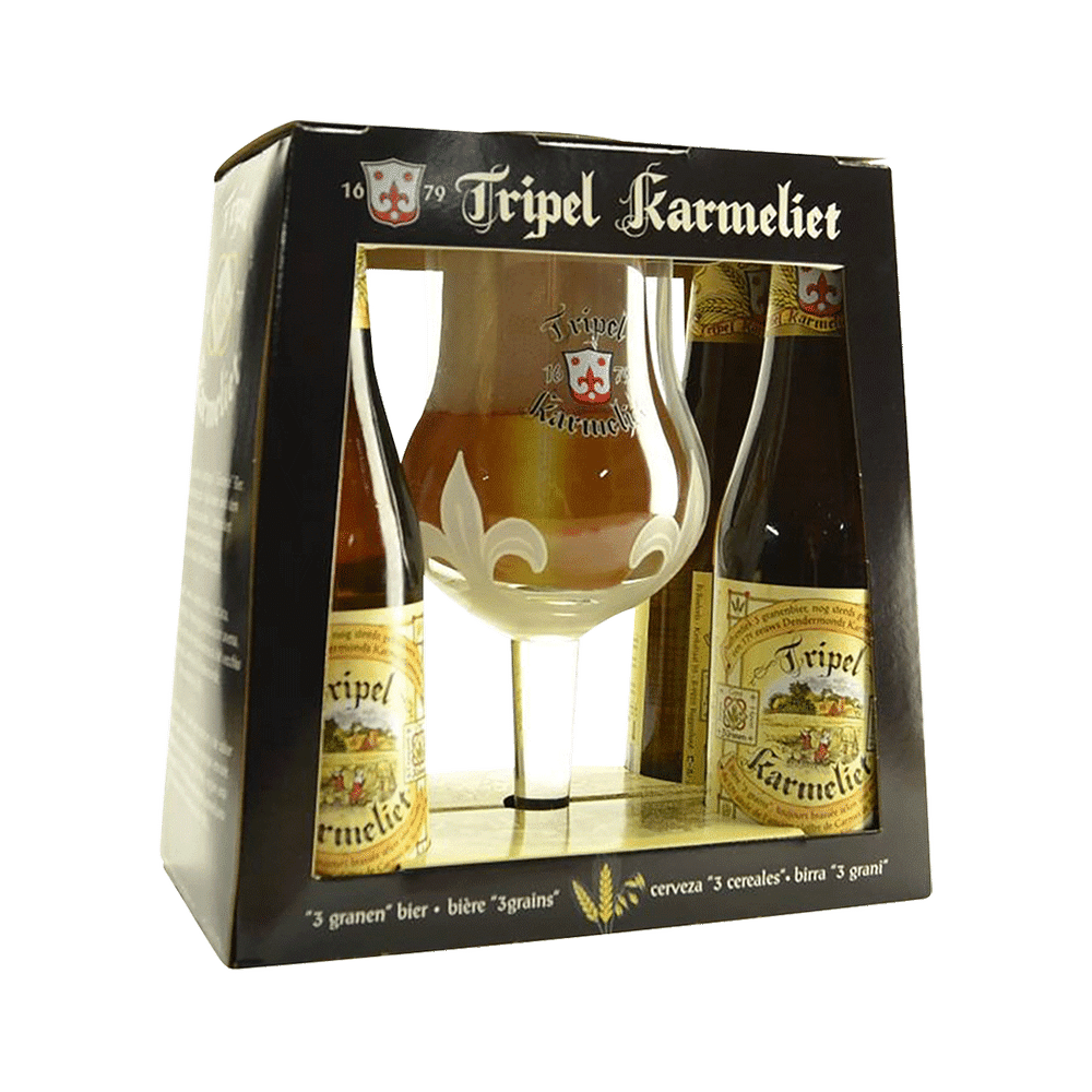 Tripel Karmeliet Gift Pack with Glass 11.2oz-4pk Btl Gift