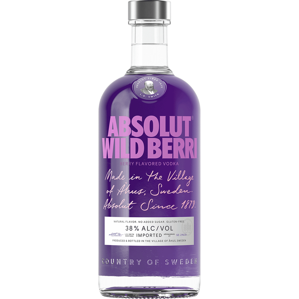 Absolut Wild Berri Vodka 750ml